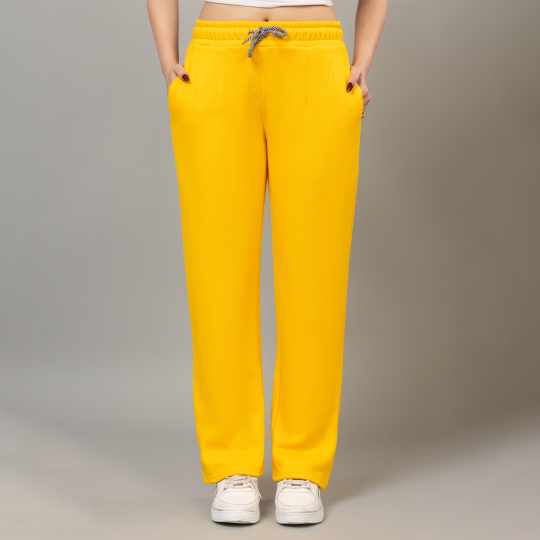 Mustard winter warm straight fit pants - Winter straight pant