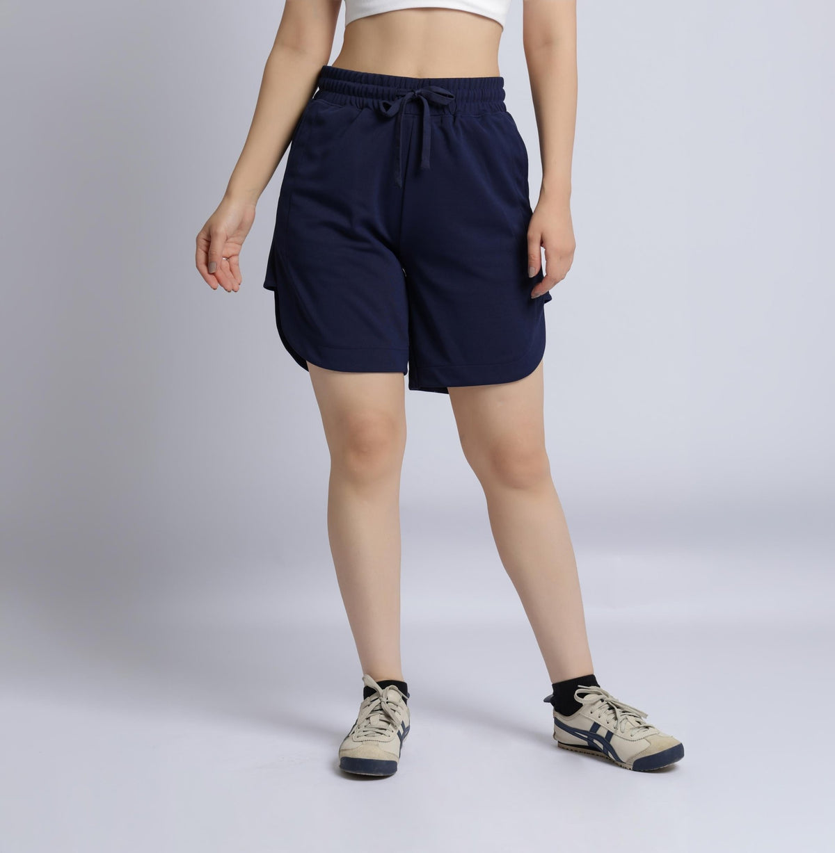 Navy active easymove shorts -Active easymove shorts