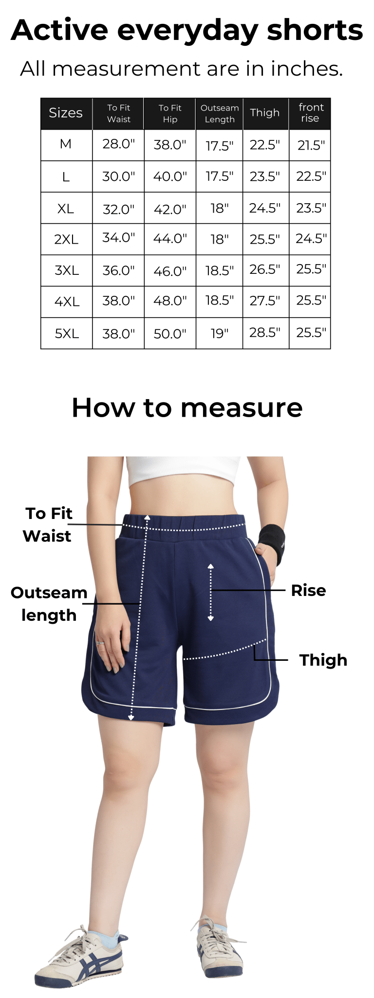 Navy active everyday shorts -Active everyday shorts