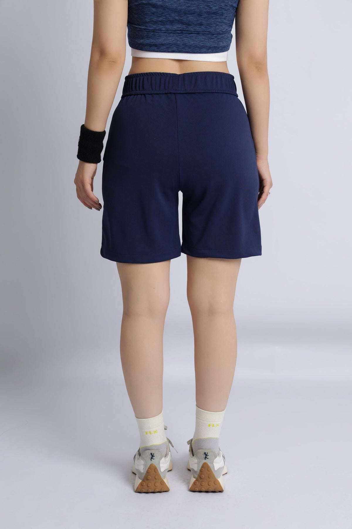 Navy active relax shorts -Active relax shorts