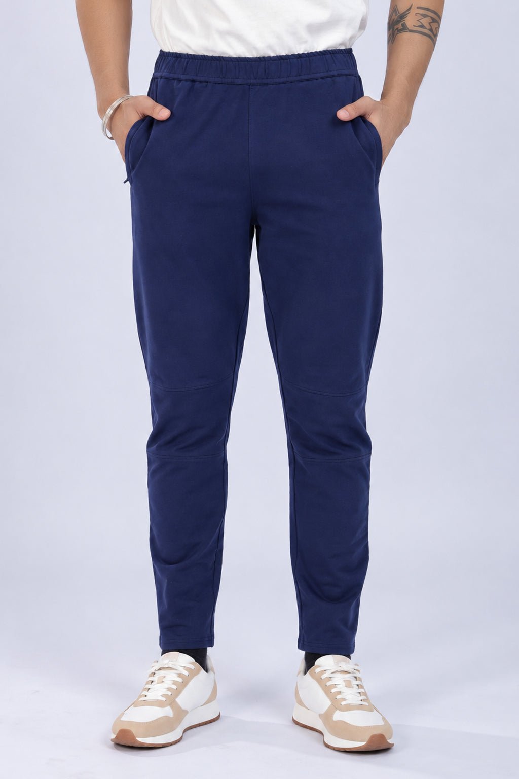 Navy all day bottom with extra comfort. [100% Cotton Lycra] -