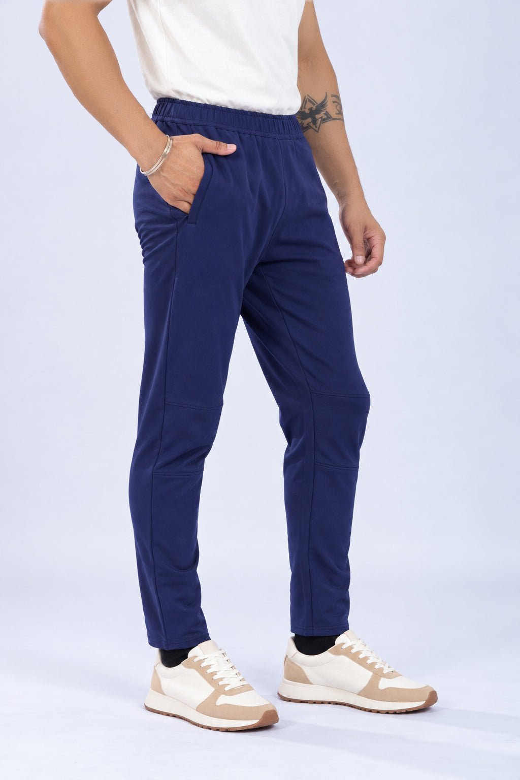 Navy all day bottom with extra comfort. [100% Cotton Lycra] -