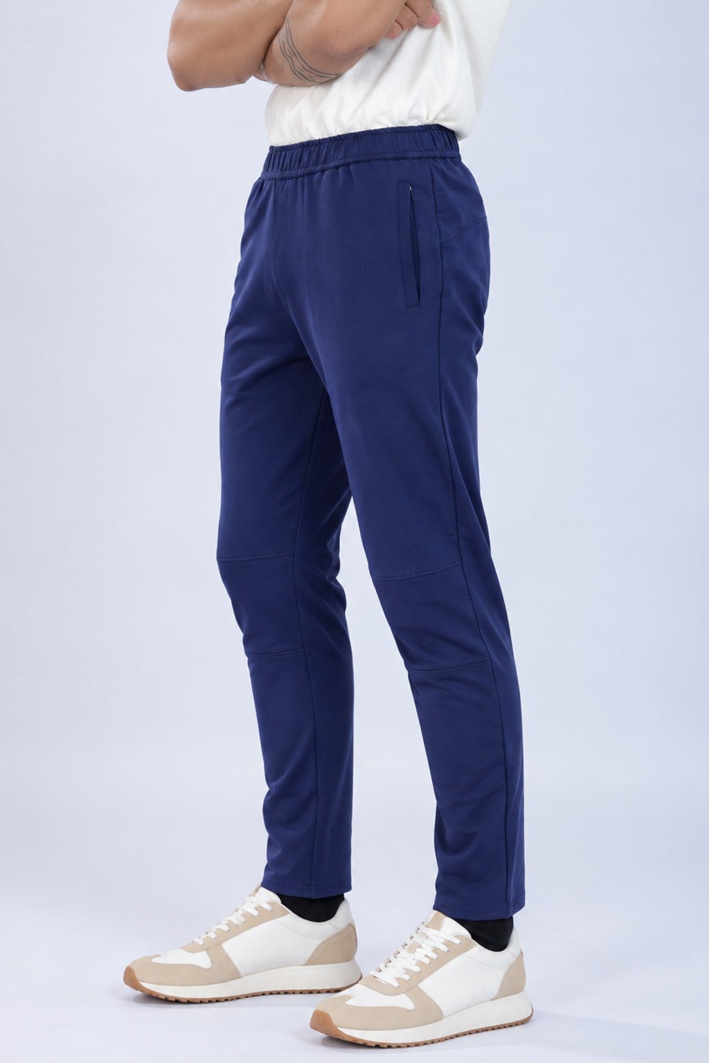 Navy all day bottom with extra comfort. [100% Cotton Lycra] -