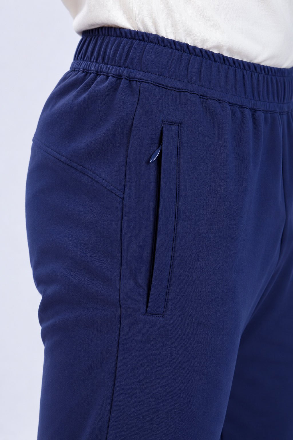 Navy all day bottom with extra comfort. [100% Cotton Lycra] -