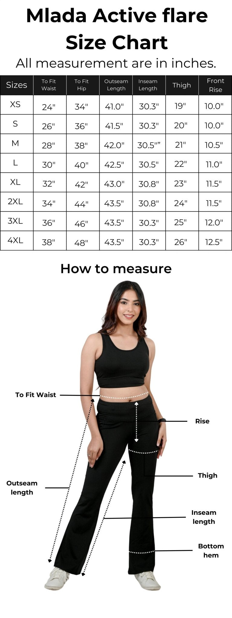 Navy melange Active Flare Pants - Active flare pants