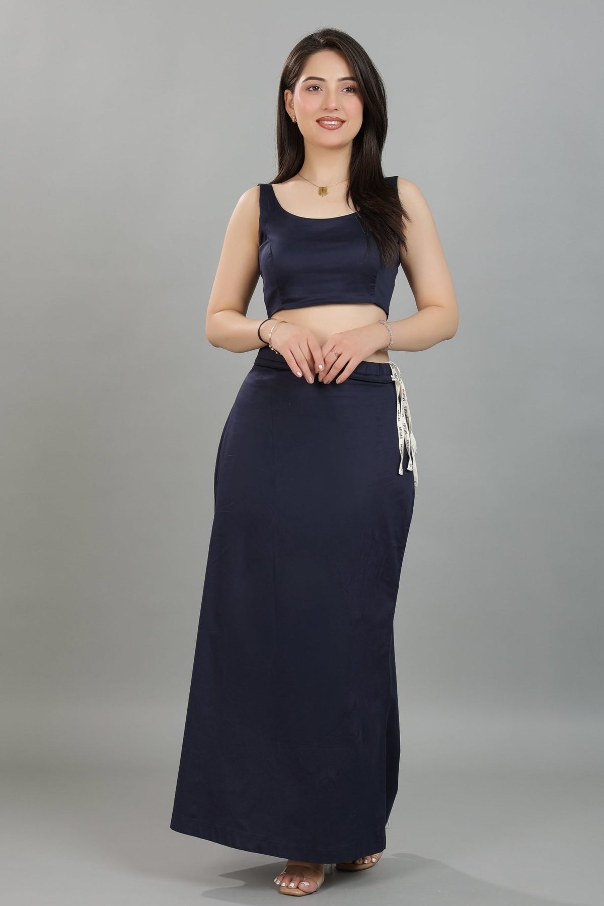 Navy saree shaper made from premium cotton -Saree shaper