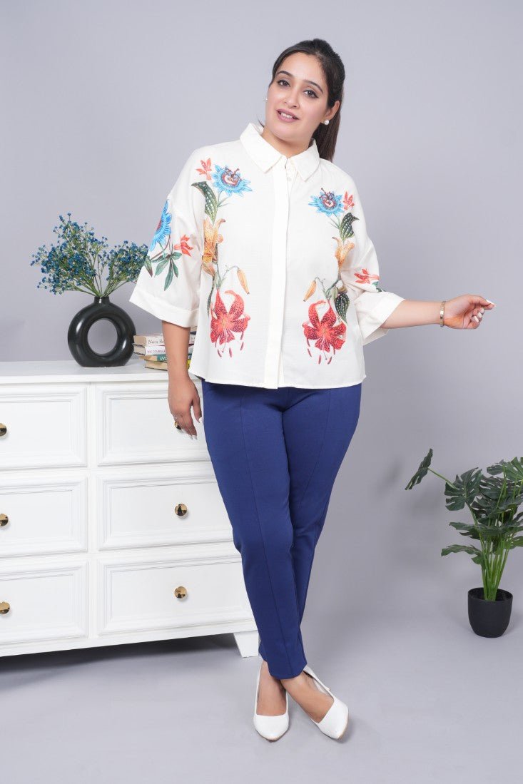 Navy stretchable biowash USA HQ cotton premium jegging pant with pockets & superior elastic belt. - Milano jegging pants with pcoket