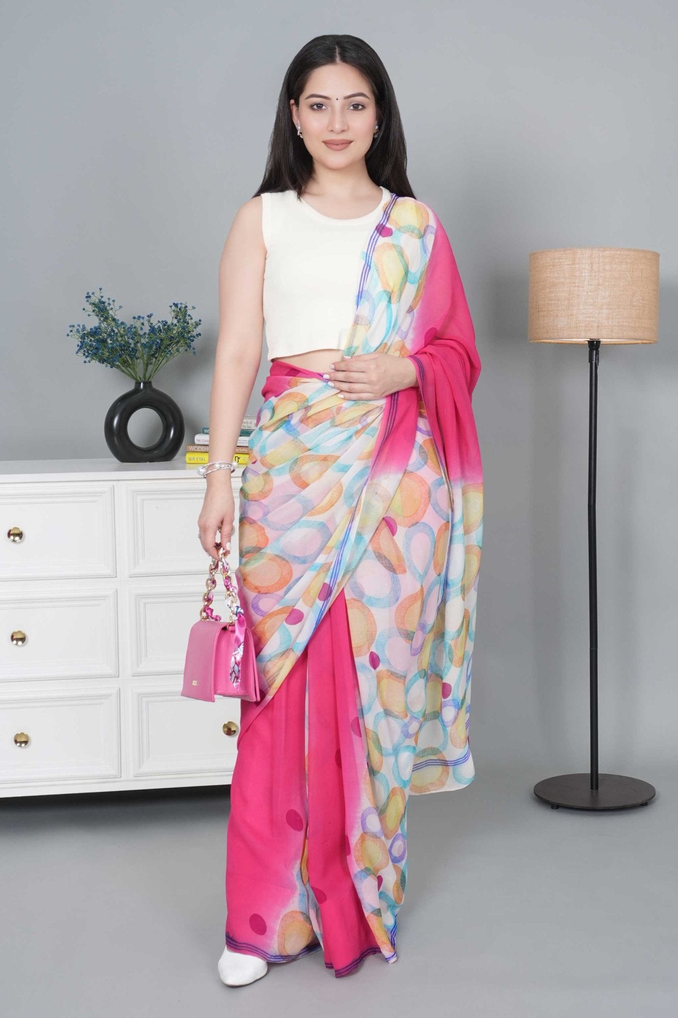 Off white Rib Crop Blouse [ 100% USA HQ Cotton, 280 GSM non transparent fabric ] - Rib crop blouse