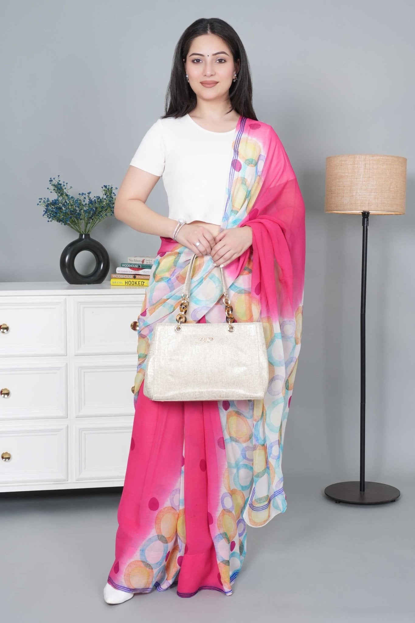 Off white Rib Crop Tshirt Blouse [ 100% USA HQ Cotton, 280 GSM non transparent fabric ] - Rib crop tshirt blouse