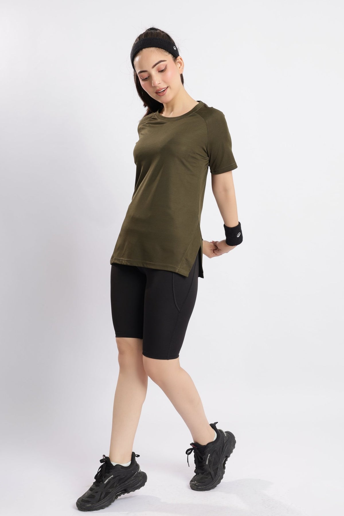 Olive active regular tshirt -Active regular tshirt