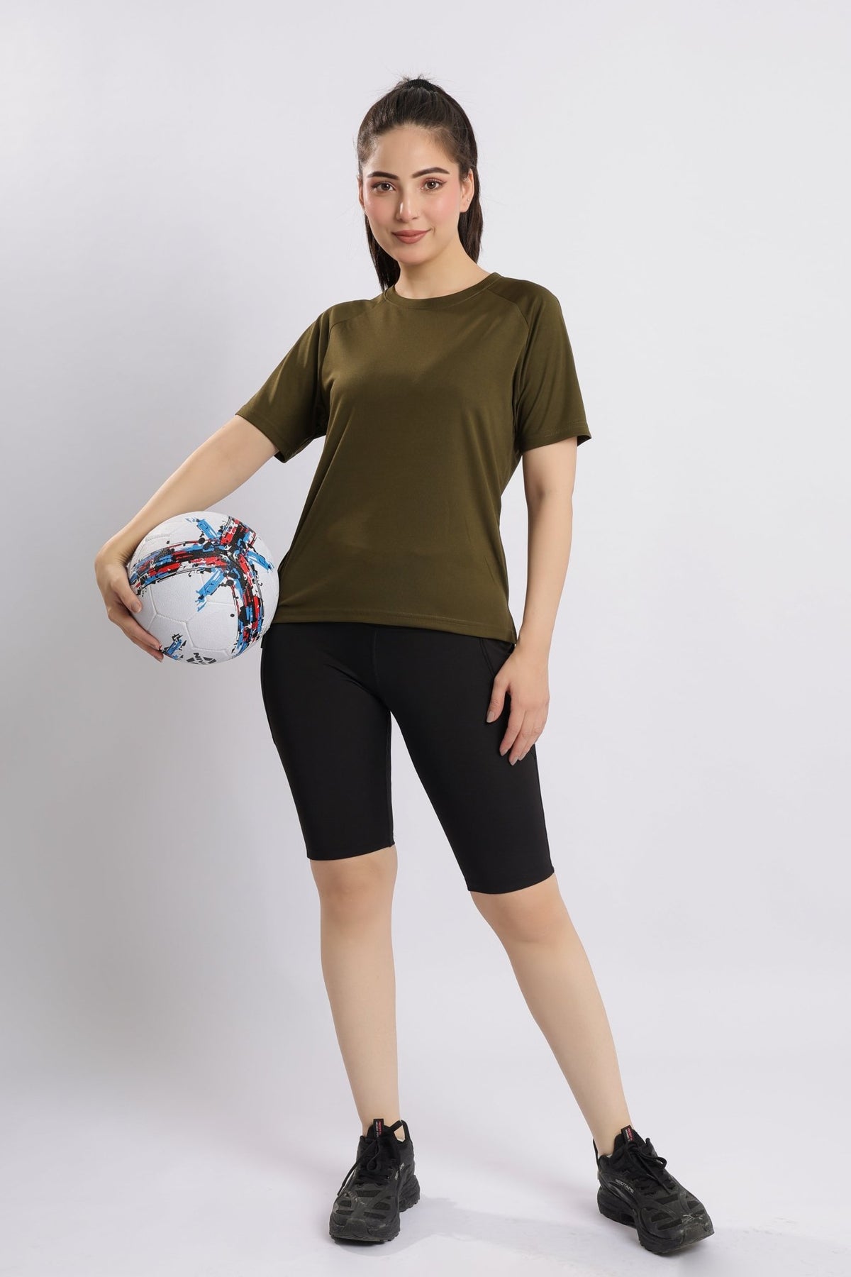 Olive active relax tshirt -Active relax t shirt