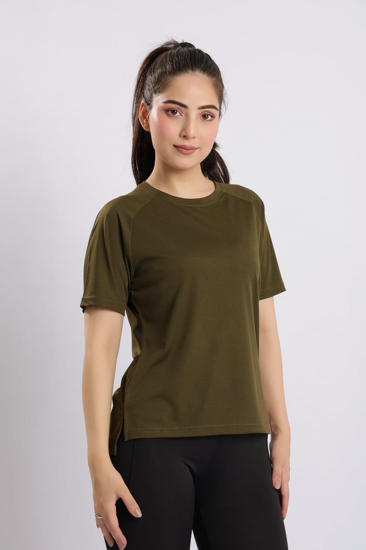 Olive active relax tshirt -Active relax t shirt