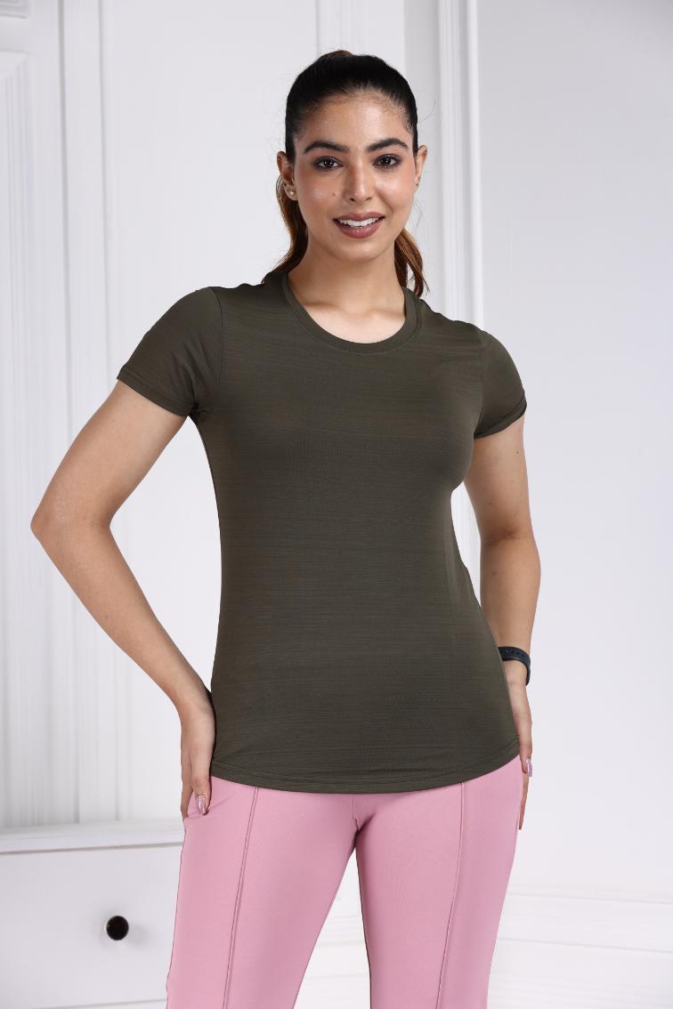 Olive Active T Shirt - Active t shirt