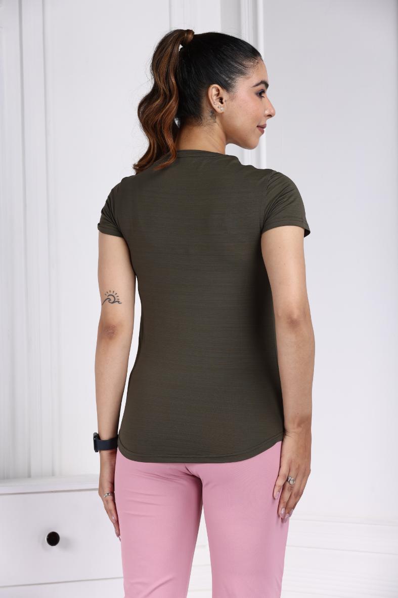 Olive Active T Shirt - Active t shirt