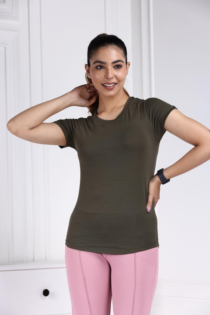 Olive Active T Shirt - Active t shirt