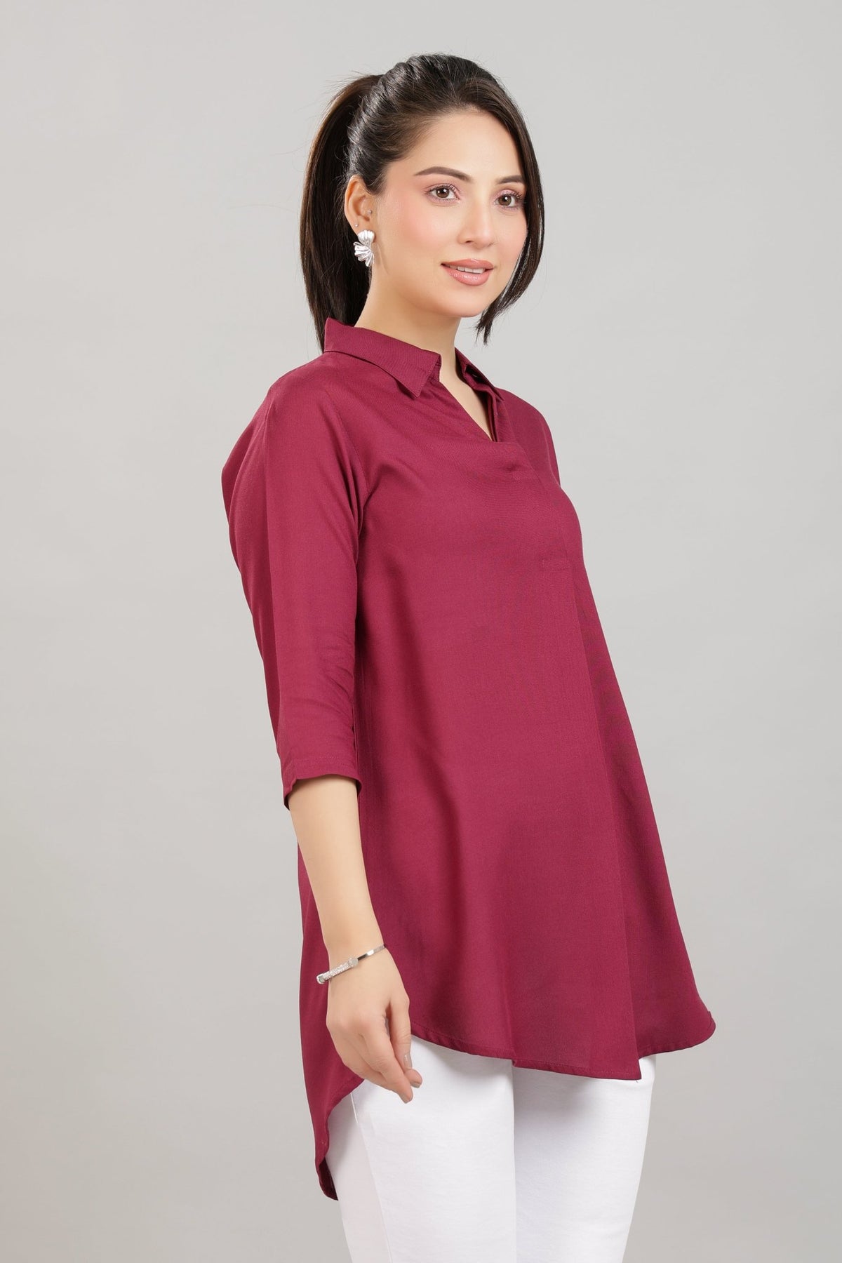Onion rayon flare top [ Premium 100% Rayon, Liva Certified ] -Rayon flare top