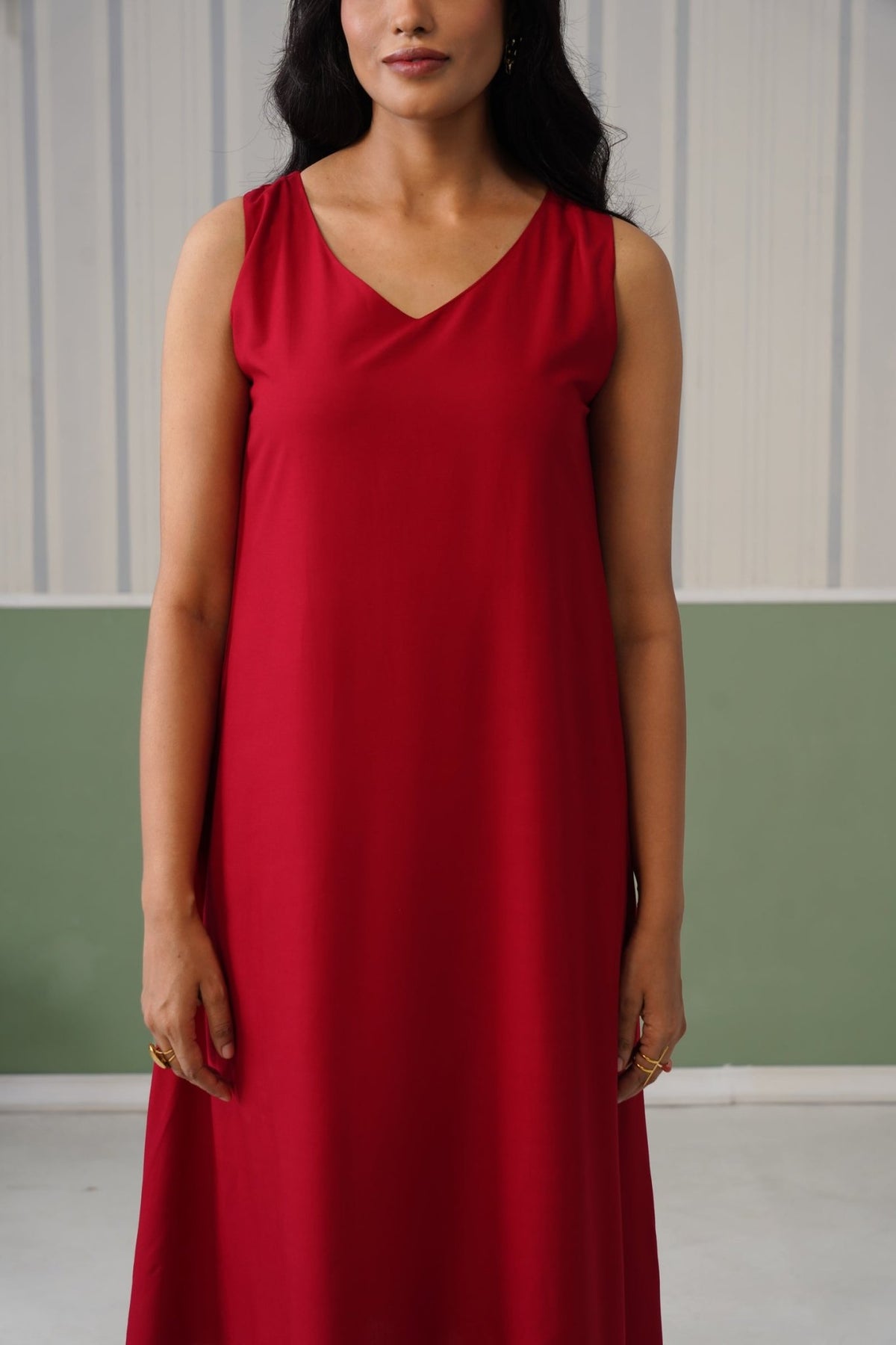 Onion rayon line dress with pocket [ Premium 100% Rayon, Liva Certified ] -Rayon line dress with pocket