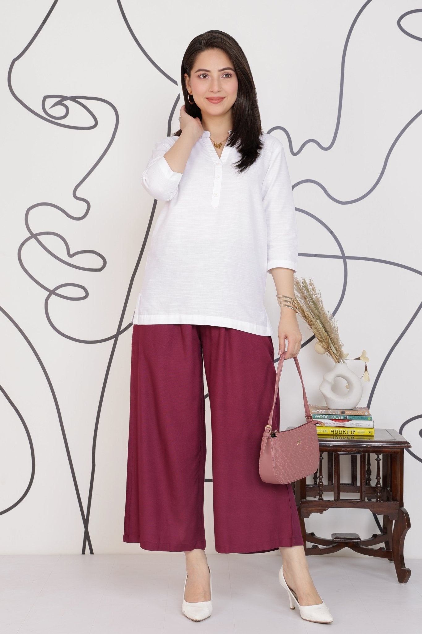 Onion rayon palazzo [ 100% Rayon, Liva Certified ] -Palazzo