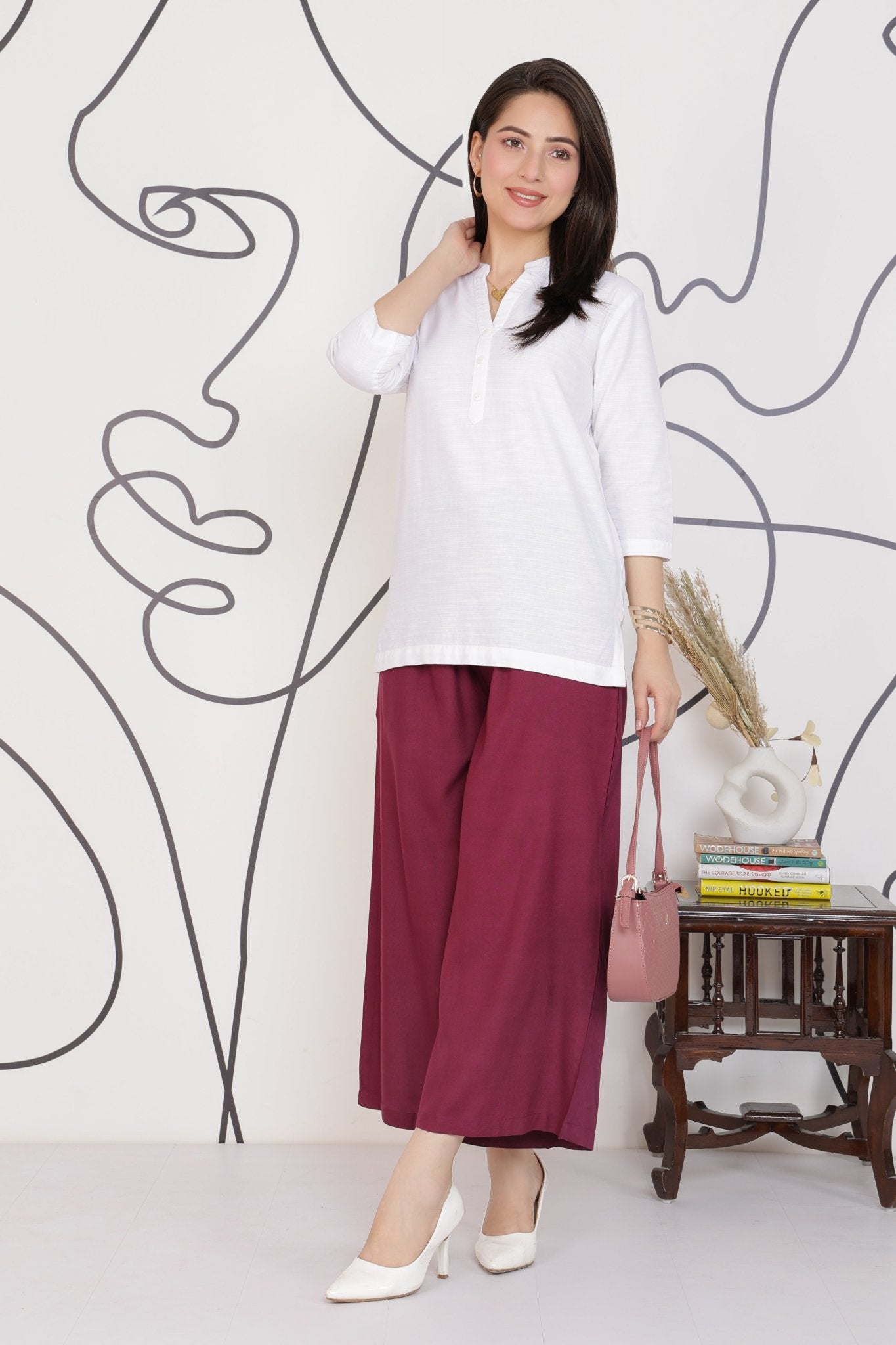 Onion rayon palazzo [ 100% Rayon, Liva Certified ] -Palazzo