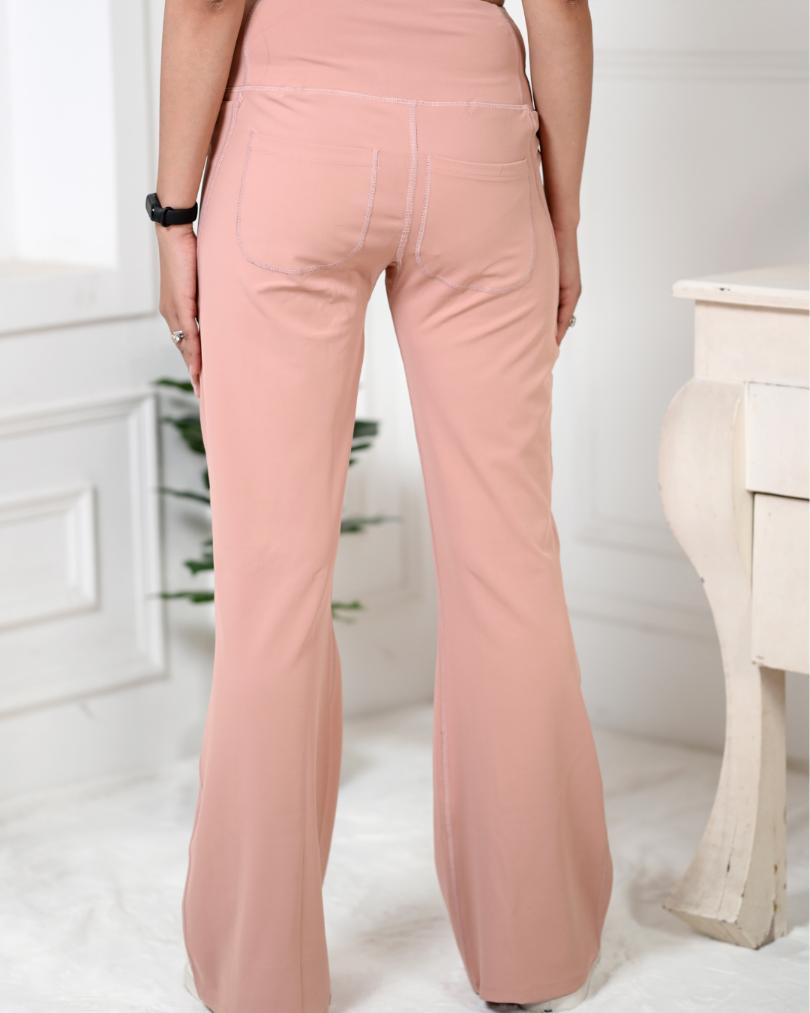 Peach Active Flare Pants - Active flare pants