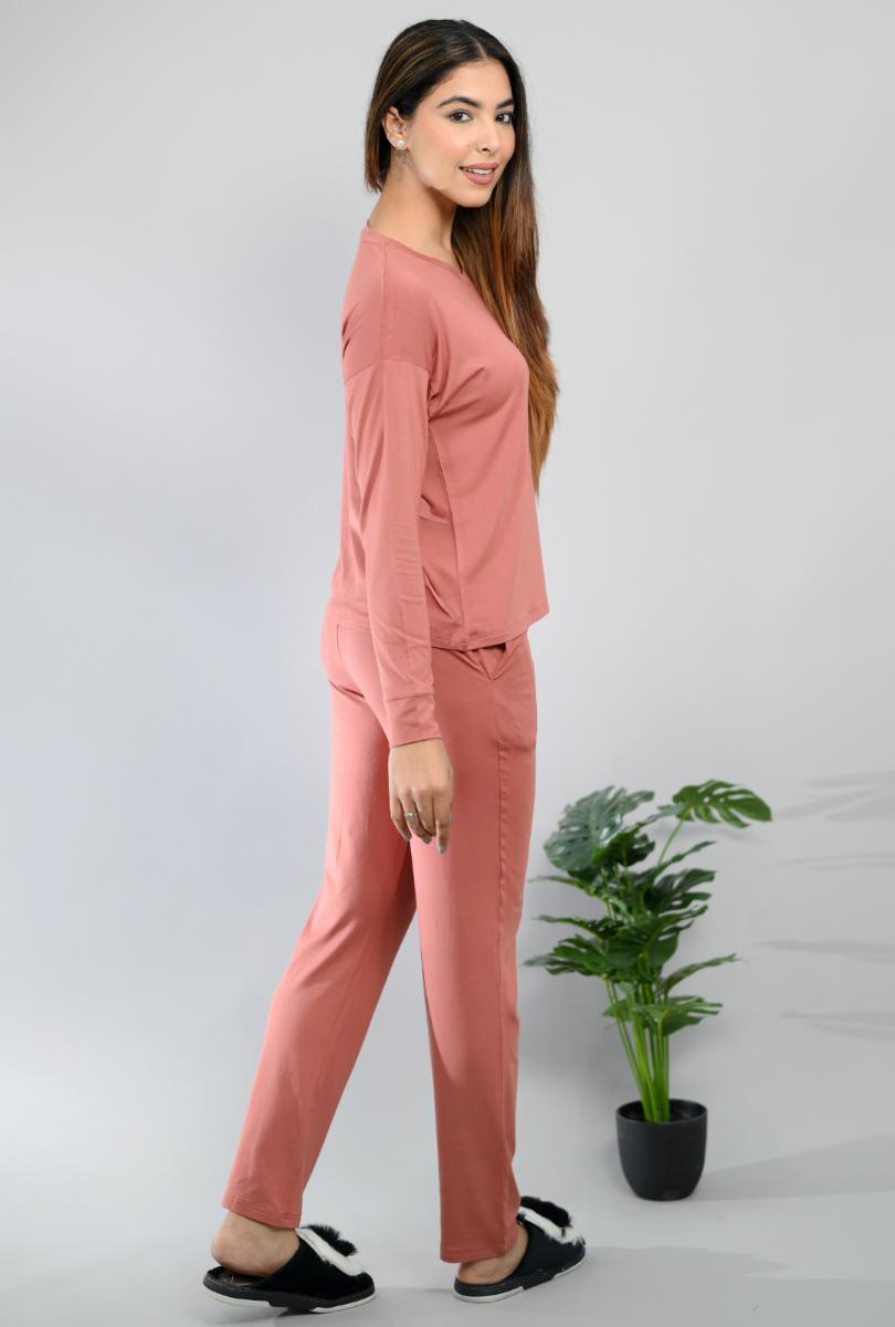 Peach loungewear coordinate set -Loungewear coordinate set