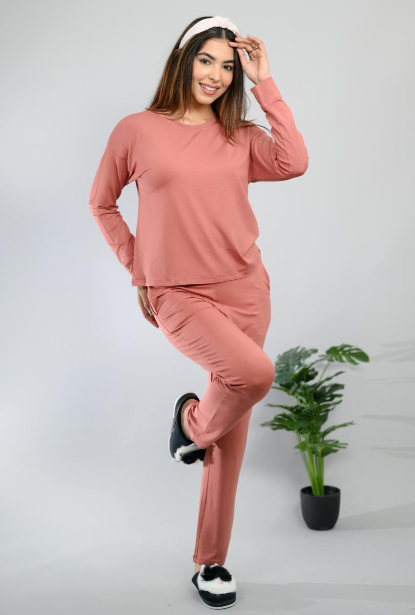 Peach loungewear coordinate set -Loungewear coordinate set