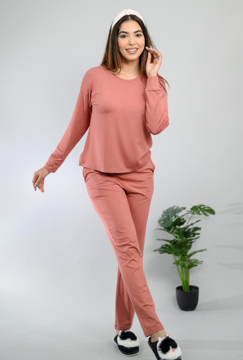 Peach loungewear sets for women