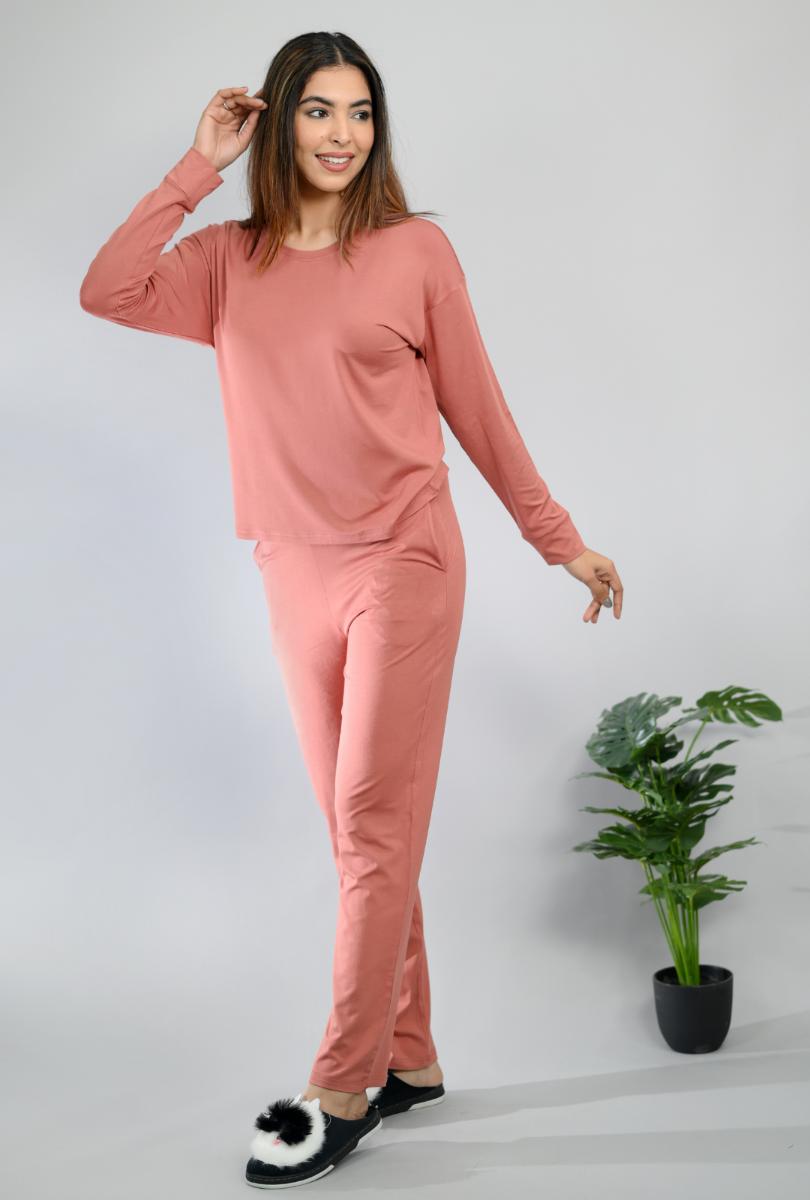 Peach loungewear coordinate set -Loungewear coordinate set