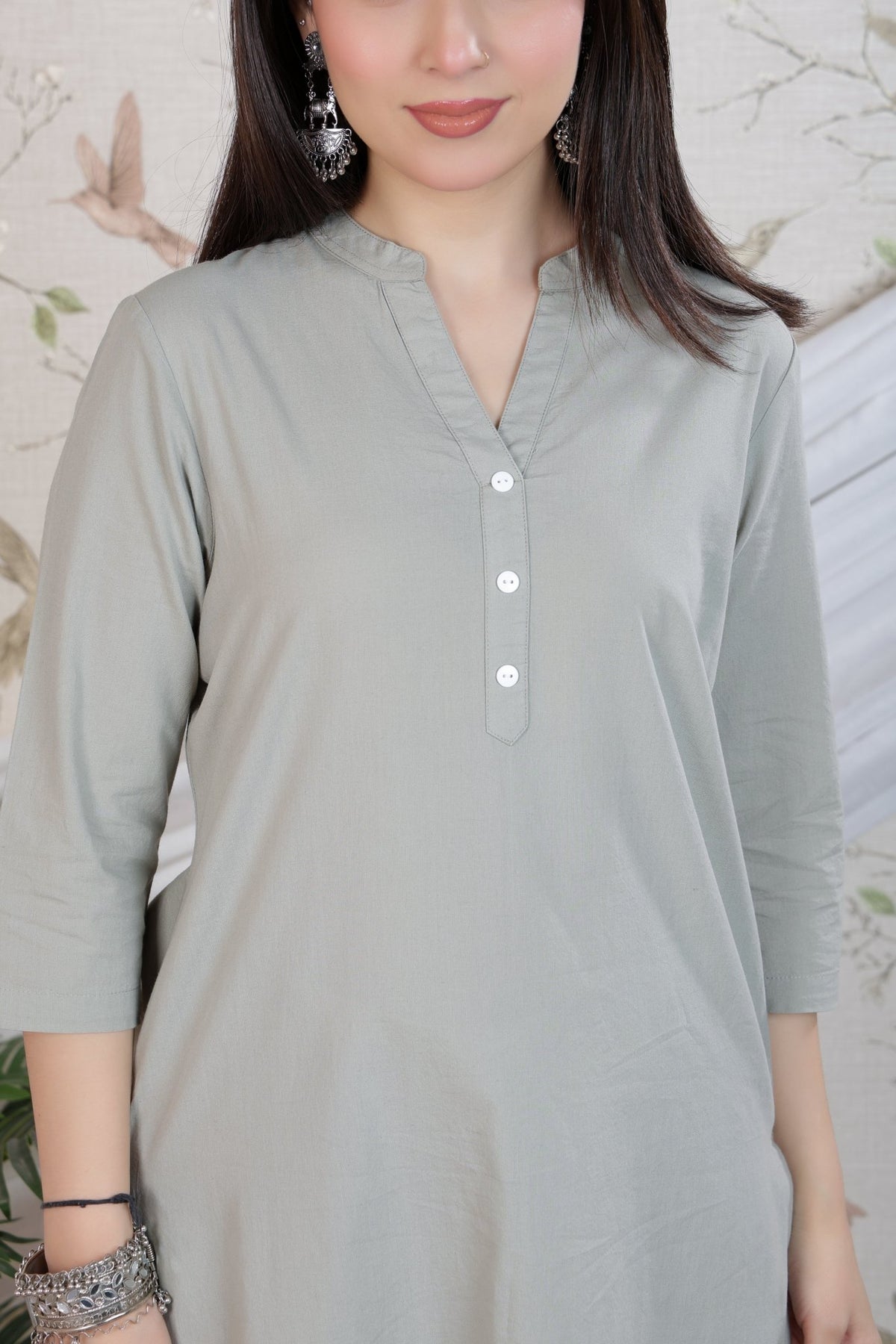 Pista 100% Premium Cotton Long Kurta -Cotton long kurta
