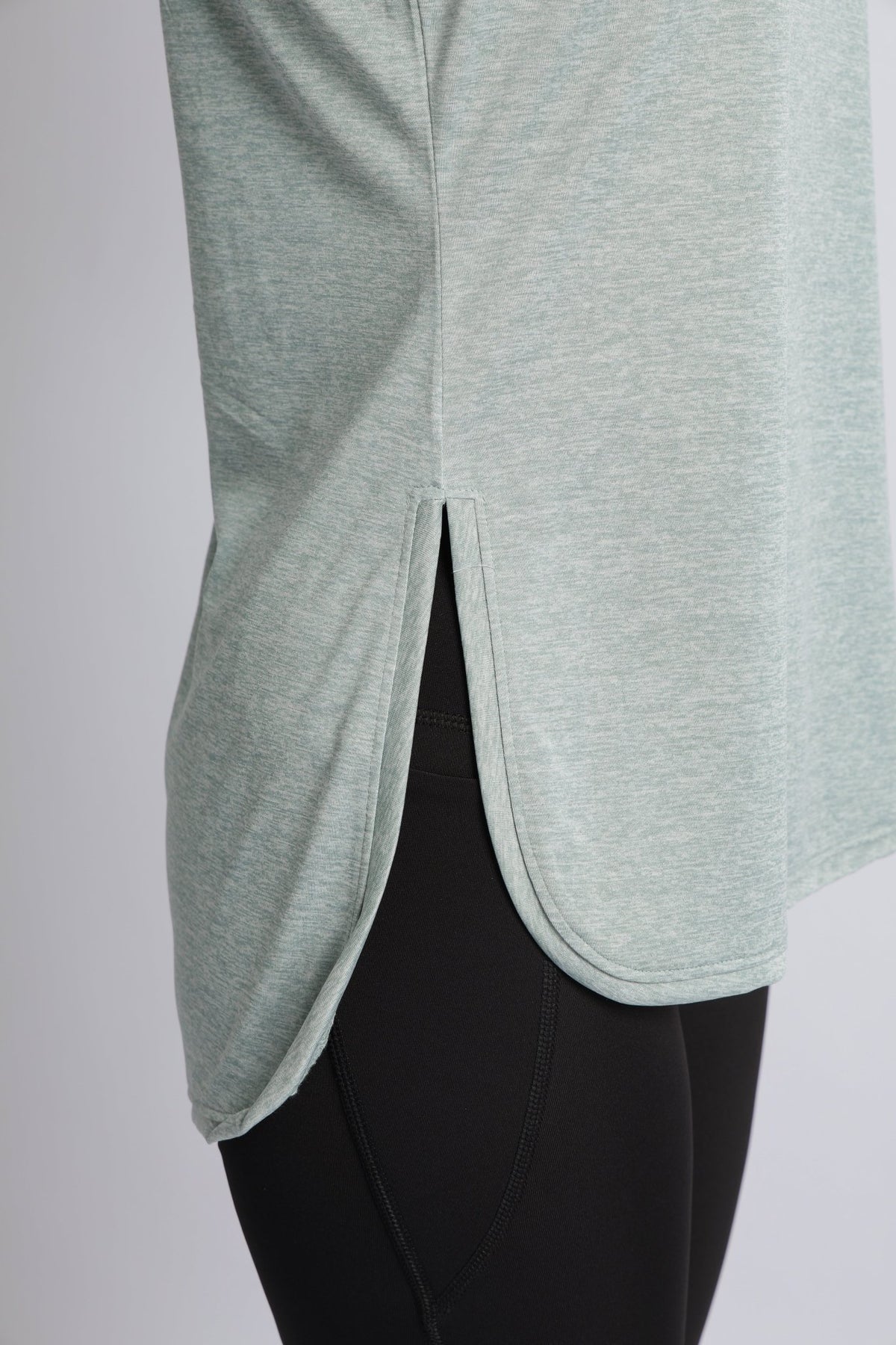 Pista melange active longline vest -Active longline vest