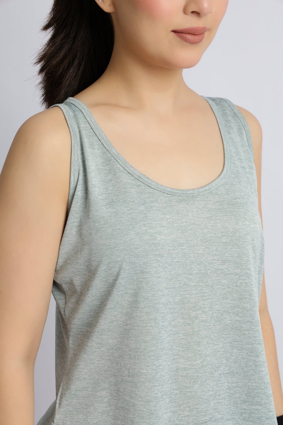Pista melange active longline vest -Active longline vest