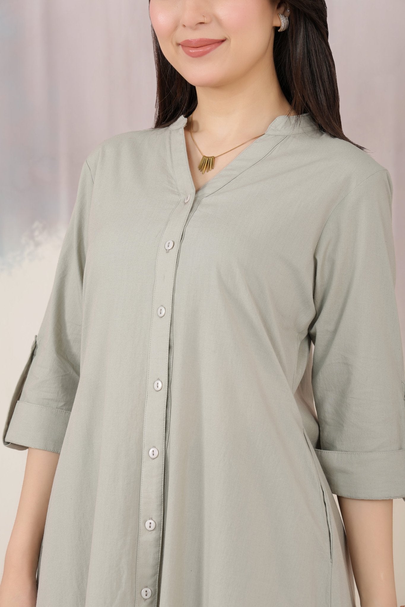 Pista Planket A Line Kurta [100% pure cotton] -planket a line kurta