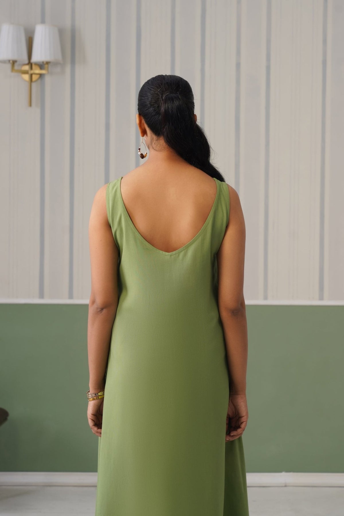 Pista rayon flare dress with pocket [ Premium 100% Rayon, Liva Certified ] -Rayon flare dress with pocket