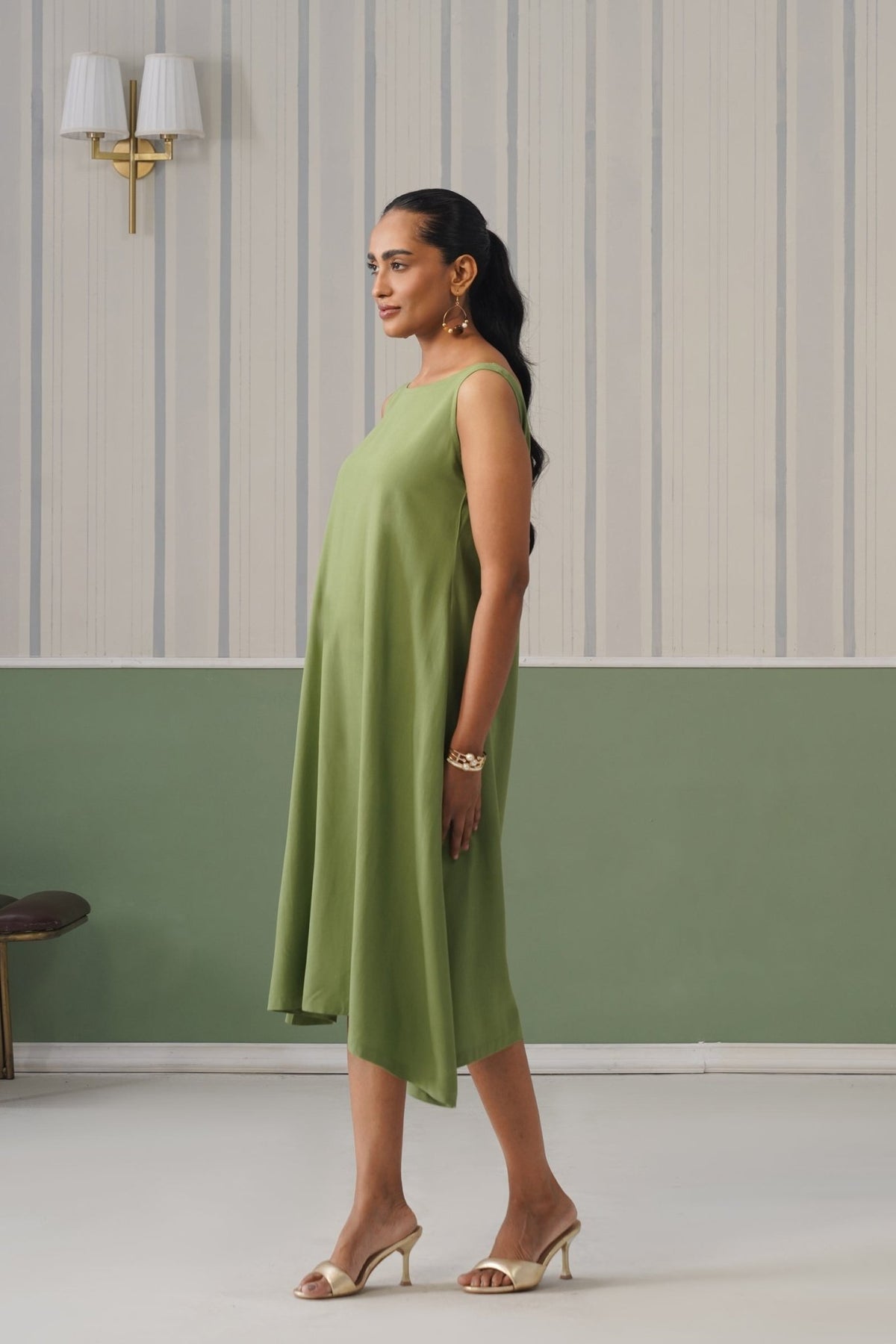 Pista rayon flare dress with pocket [ Premium 100% Rayon, Liva Certified ] -Rayon flare dress with pocket
