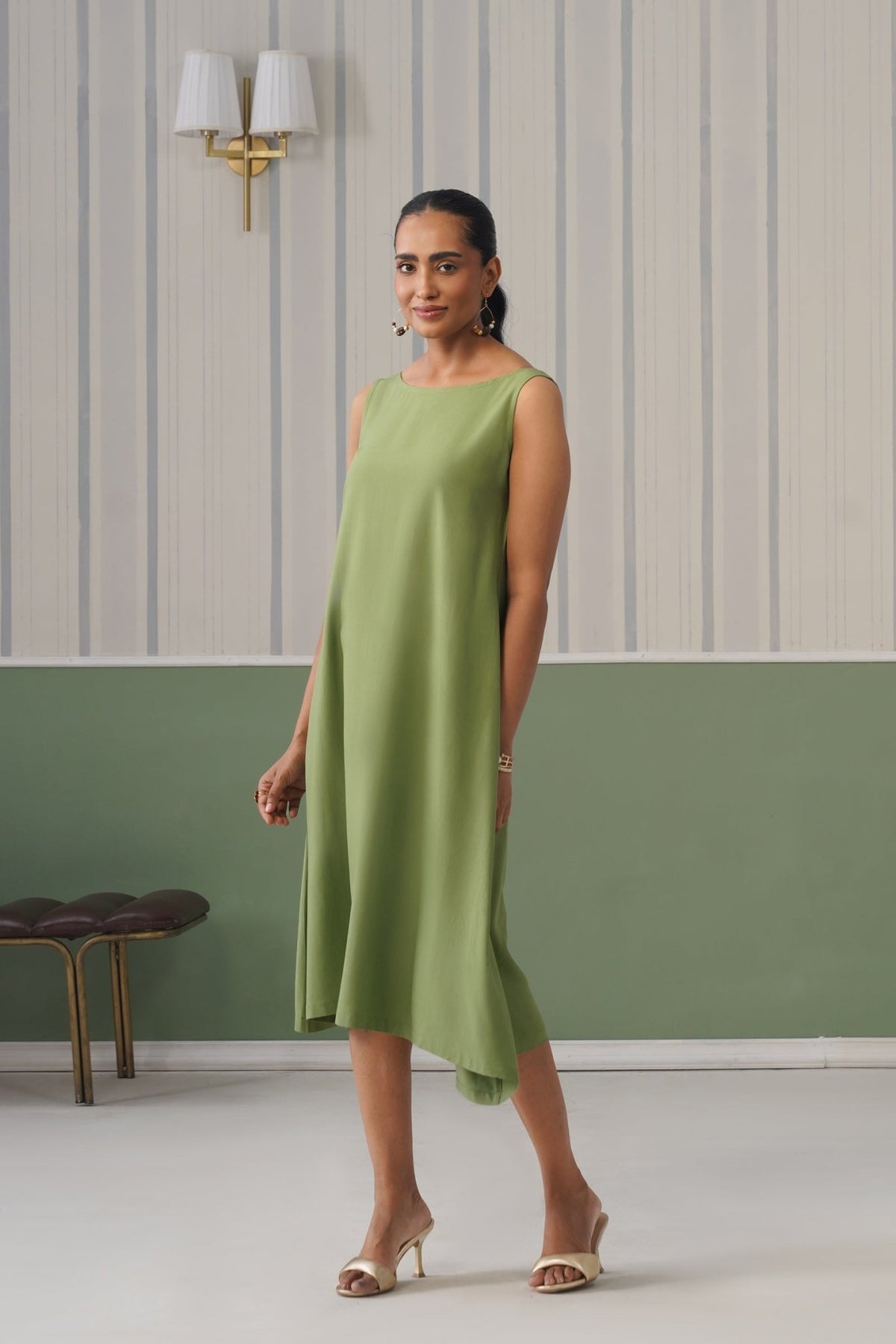 Pista rayon flare dress with pocket [ Premium 100% Rayon, Liva Certified ] -Rayon flare dress with pocket