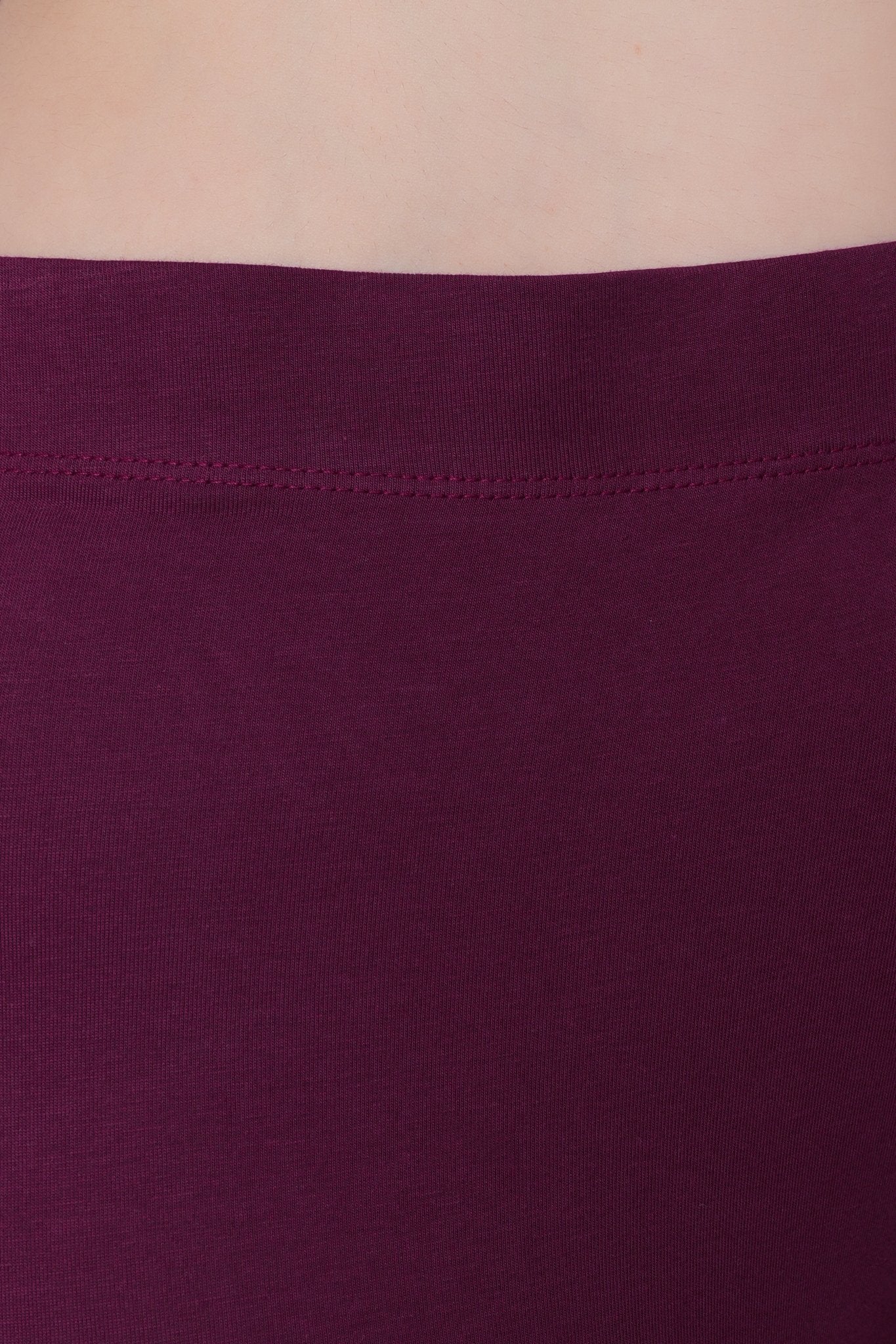 Plum cotton lycra legging - Cotton leggings