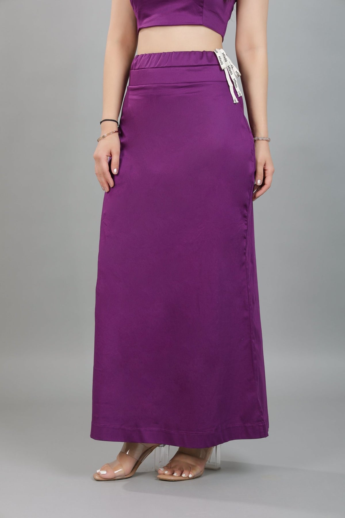 Plum saree shaper made from premium cotton -Saree shaper