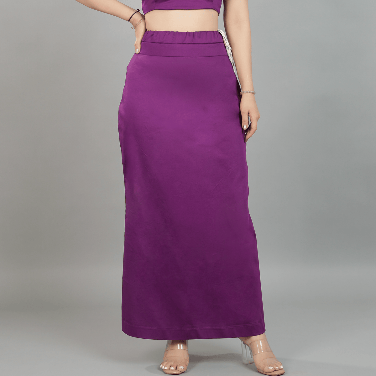 Plum saree shaper made from premium cotton -Saree shaper