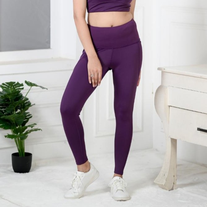 Purple Active Tight - Active tights pants