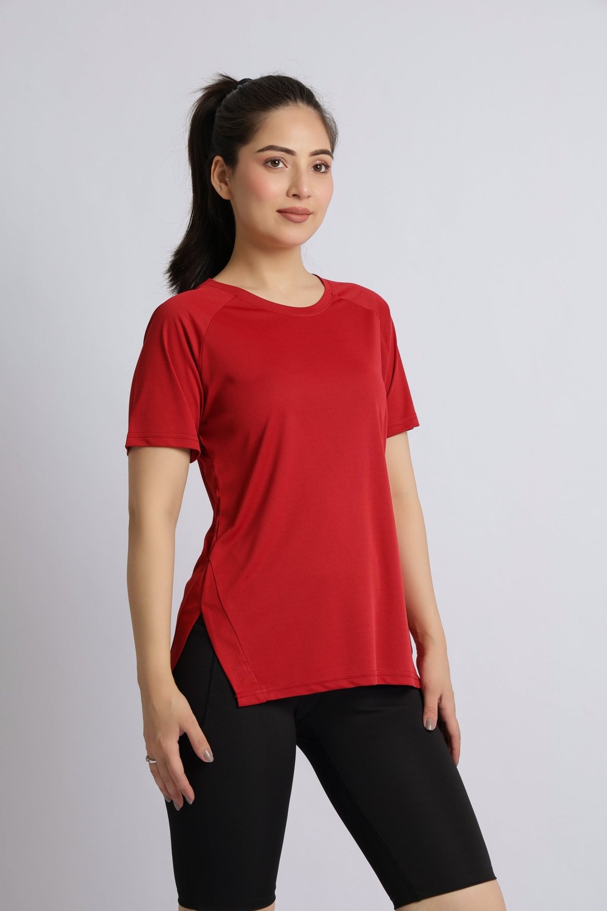 Red active regular tshirt -Active regular tshirt