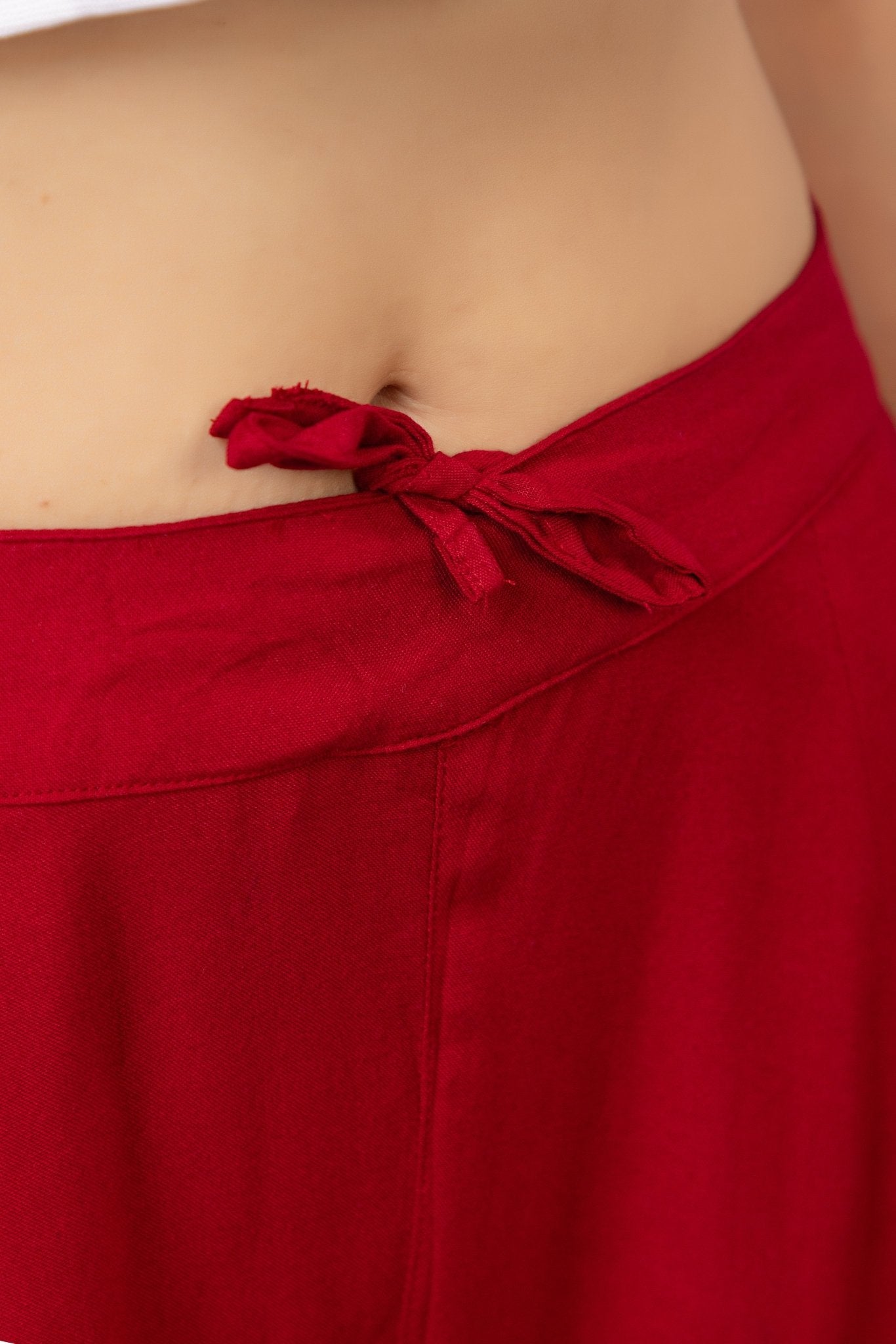 Red rayon pant [ 100% Rayon, Liva Certified ] - Rayon pants