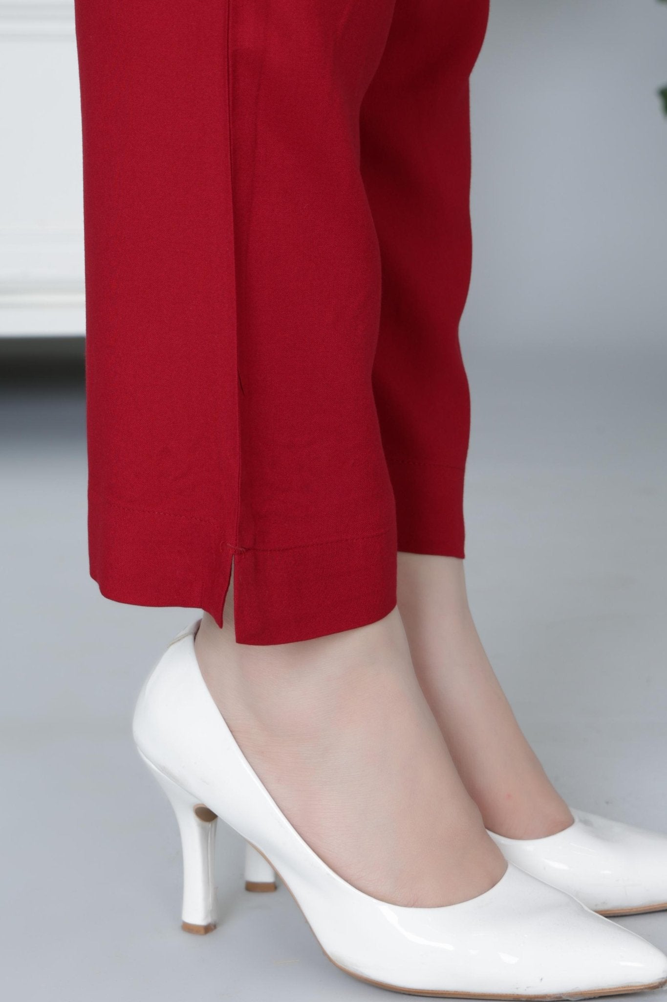 Red rayon pant [ 100% Rayon, Liva Certified ] - Rayon pants