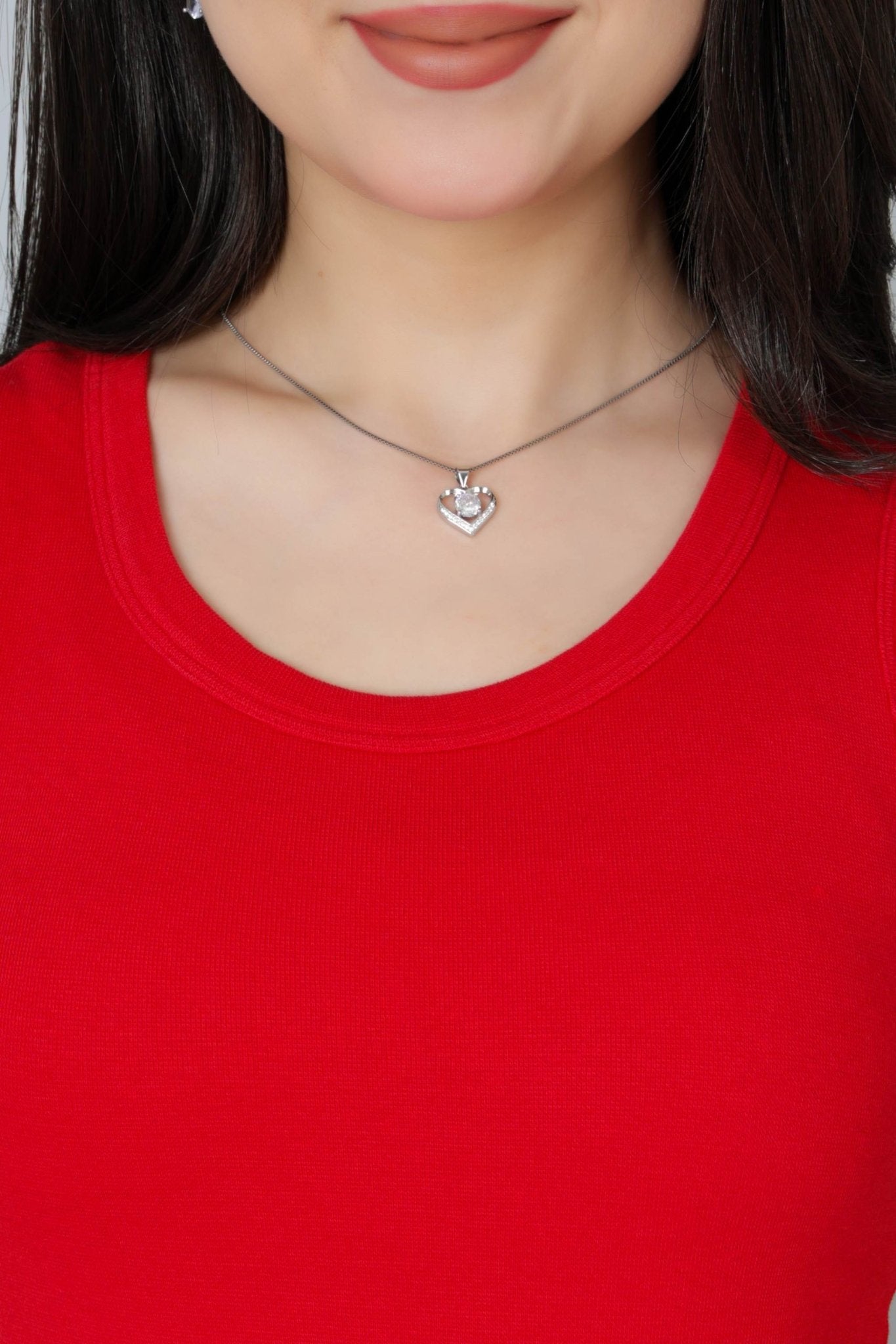 Red Rib Top [ 280 GSM non transparent fabric ] - Rib top