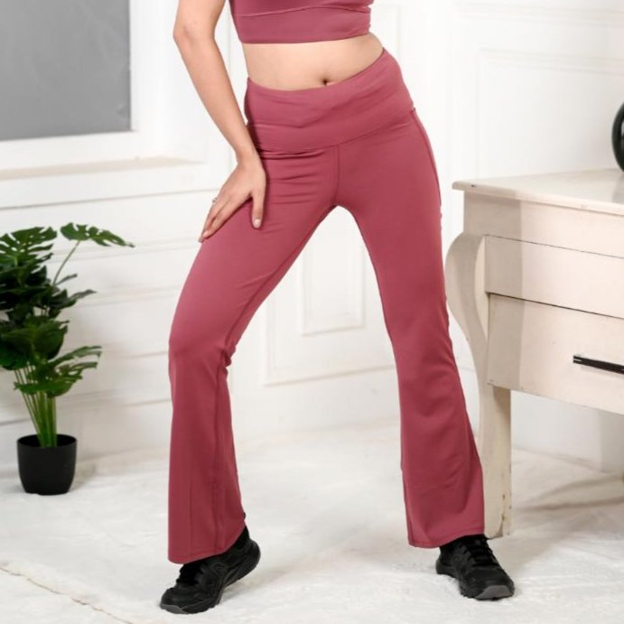 Rose Active Flare Pants - Active flare pants