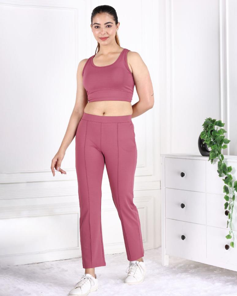 Rose Active Yoga Pant Straight fit - Active cigarette pencil pants