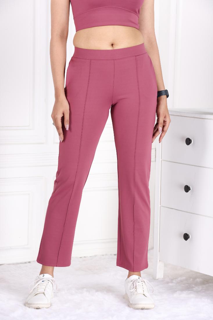 Rose Active Yoga Pant Straight fit - Active cigarette pencil pants