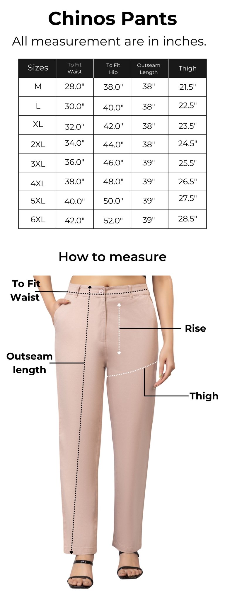 Rose chinos pants with extra comfort. [100% USA HQ Cotton Lycra] - Chinos