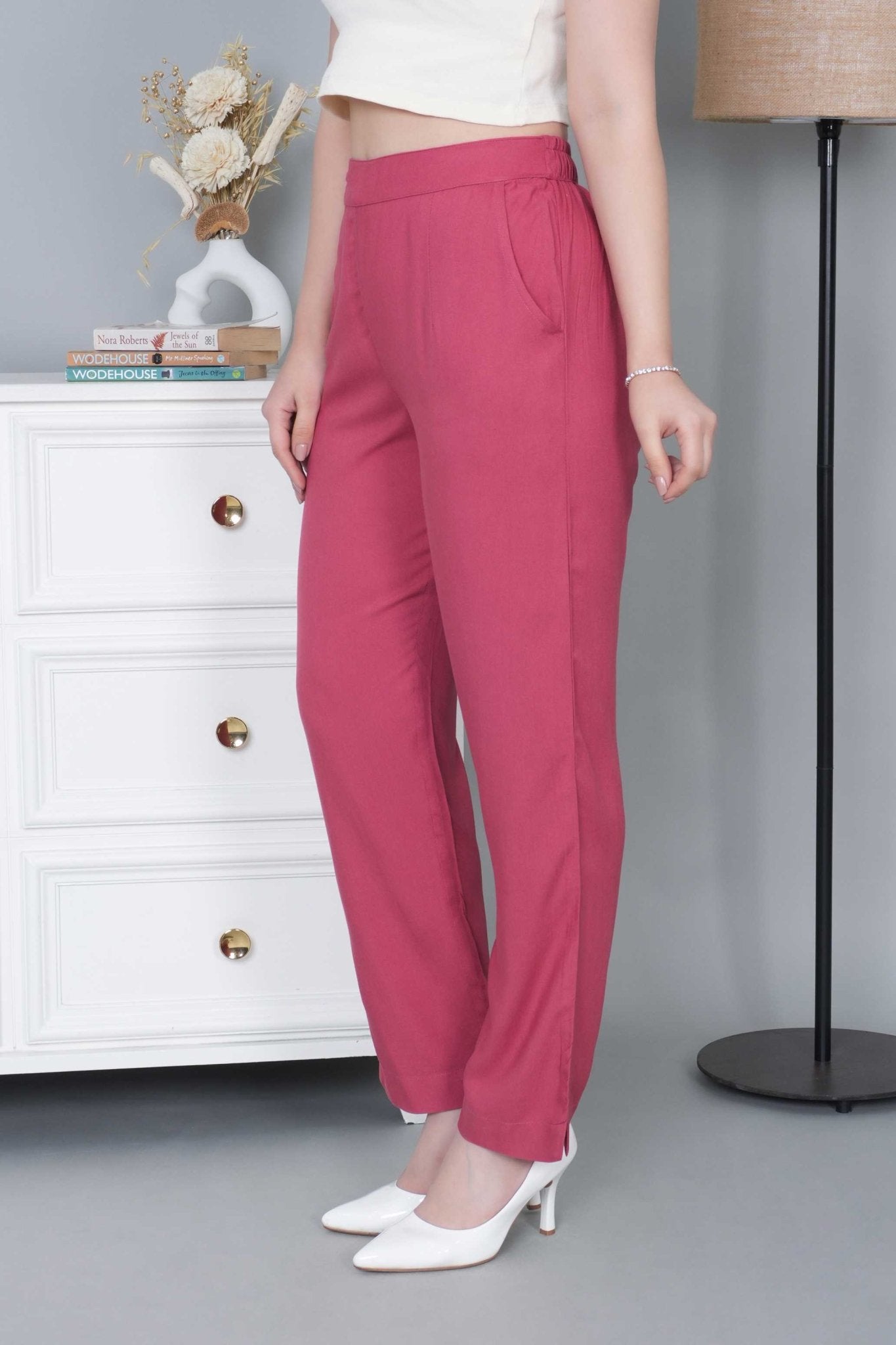 Rose rayon pant [ 100% Rayon, Liva Certified ] - Rayon pants