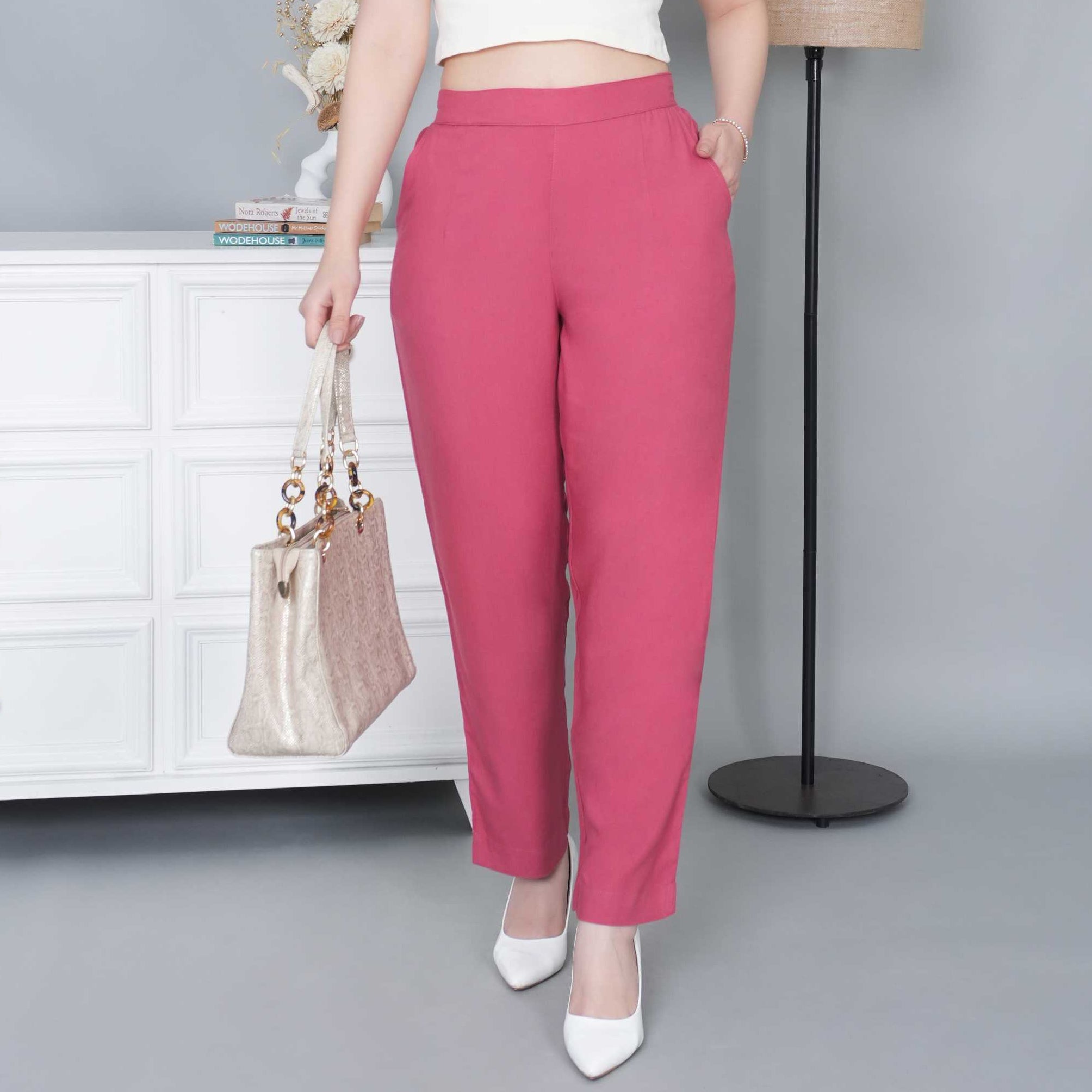 Rose rayon pant [ 100% Rayon, Liva Certified ] - Rayon pants