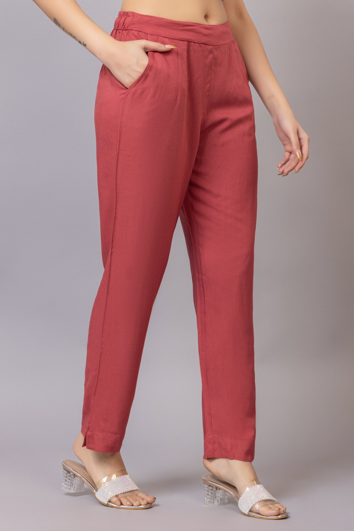 Rose rayon pant [ 100% Rayon, Liva Certified ] - Rayon pants